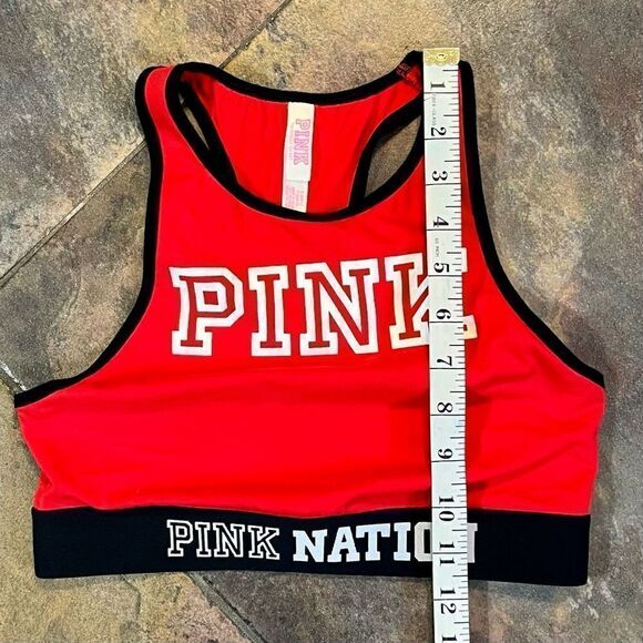 PINK Nation Victoria’s Secret Crop Haut Court Sport Bra Small (AA-C) - Picture 4 of 8